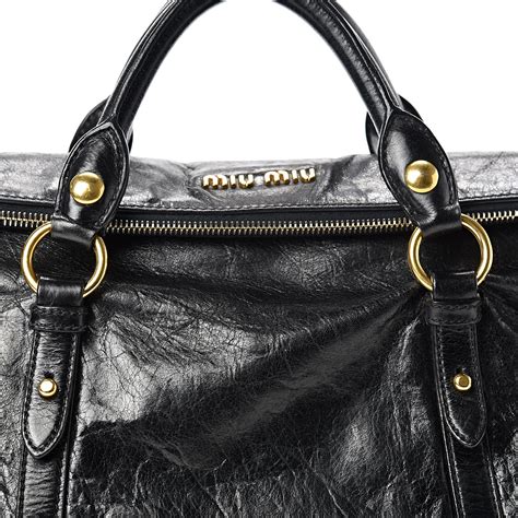 Miu Miu Vitello Medium Lux Bow satchel bag